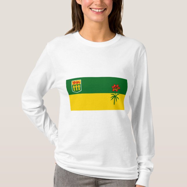 Camiseta Bandera de Saskatchewan (Anverso)