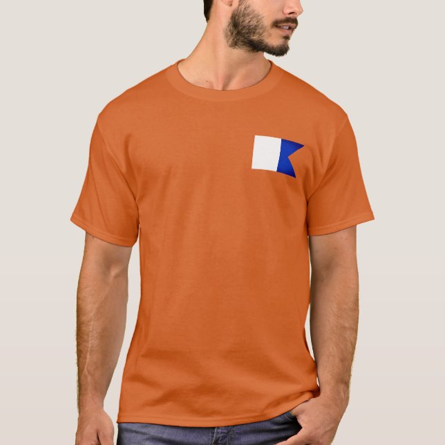 Camiseta Bandera de señal alfa (Anverso)
