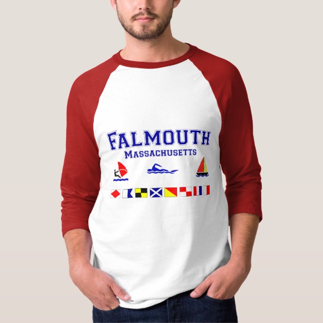 Camiseta Bandera de señal de las MAMÁES de Falmouth (Anverso)