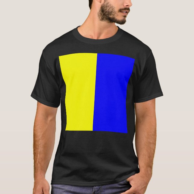 Camiseta Bandera de señal marítima internacional Kilo (Anverso)