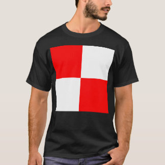 Camiseta Bandera de señal marítima internacional uniforme