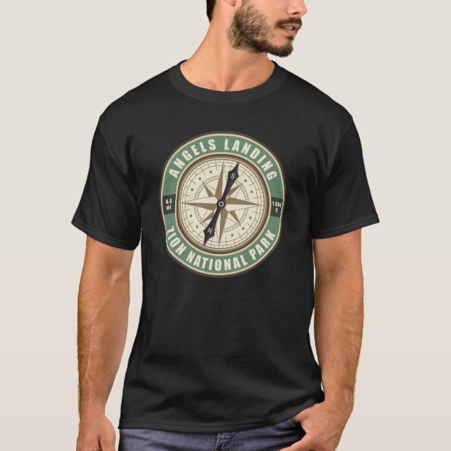 Camiseta Bandera de Senderismo de la brújula Utah (Anverso)