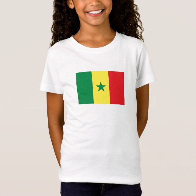Camiseta Bandera de Senegal (Anverso)