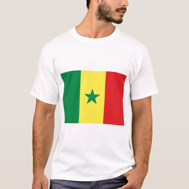 Camiseta Bandera de Senegal (Anverso)