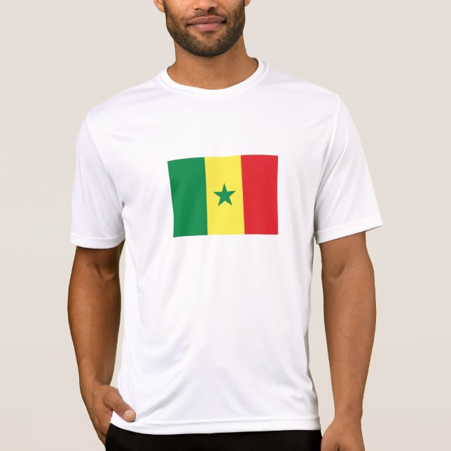 Camiseta Bandera de Senegal (Anverso)