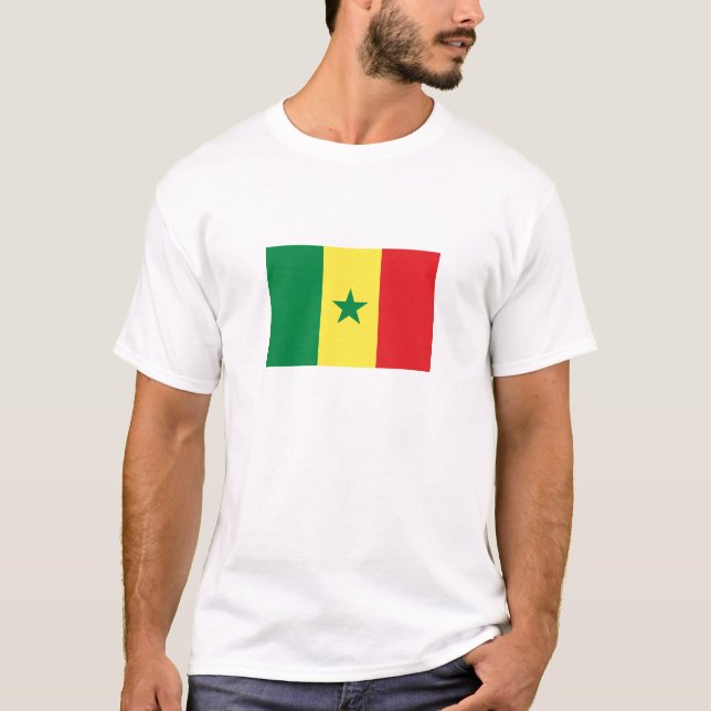 Camiseta Bandera de Senegal (Anverso)