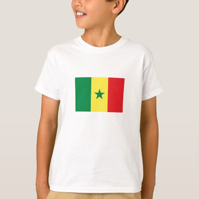 Camiseta Bandera de Senegal (Anverso)
