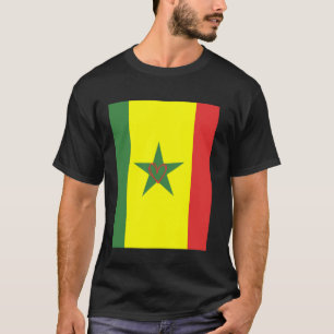 Camiseta Bandera de Senegal Corazón Senegalés Orgulloso Pat