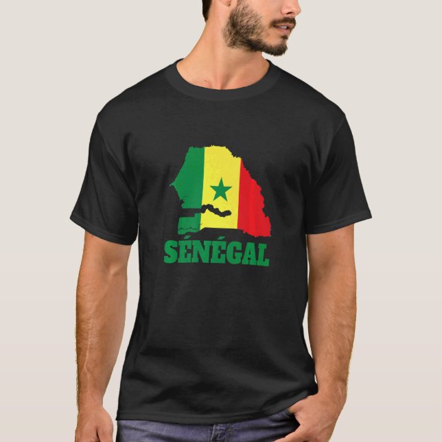 Camiseta Bandera de Senegal de fútbol 2022 (Anverso)