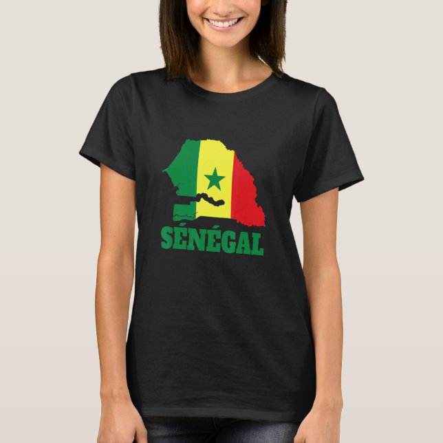 Camiseta Bandera de Senegal de fútbol 2022 (Anverso)