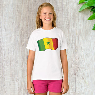 Camiseta Bandera de Senegal Orgullo Senegalés Verde Amarill
