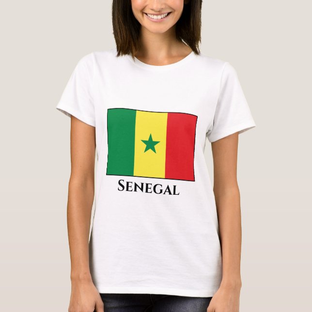 Camiseta Bandera de Senegal (senegalés) (Anverso)