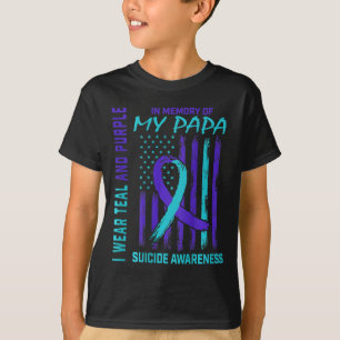 Camiseta Bandera de sensibilización sobre el suicidio de la