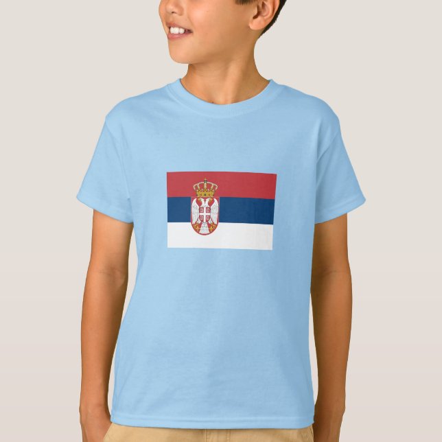 Camiseta Bandera de Serbia (Anverso)