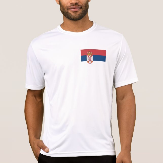 Camiseta Bandera de Serbia (Anverso)