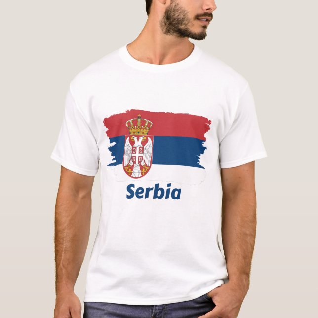 Camiseta Bandera de Serbia (Anverso)