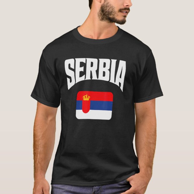Camiseta Bandera de Serbia (Anverso)