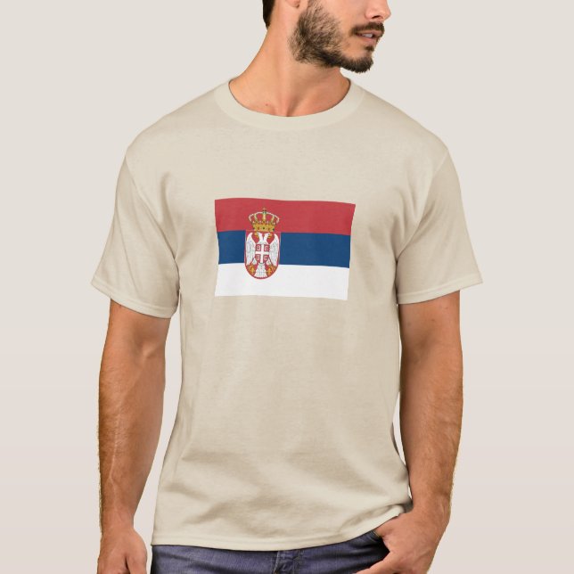 Camiseta Bandera de Serbia (Anverso)