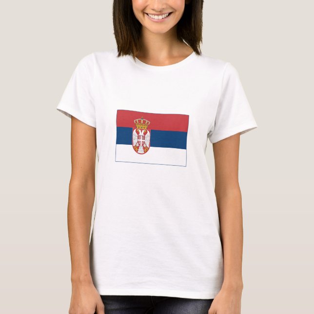 Camiseta Bandera de Serbia (Anverso)