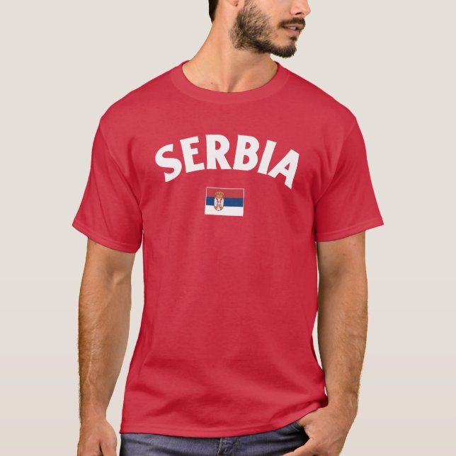 Camiseta Bandera de Serbia (Anverso)