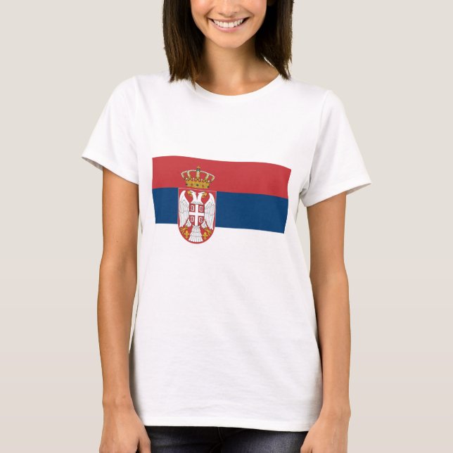 Camiseta Bandera de Serbia (Anverso)