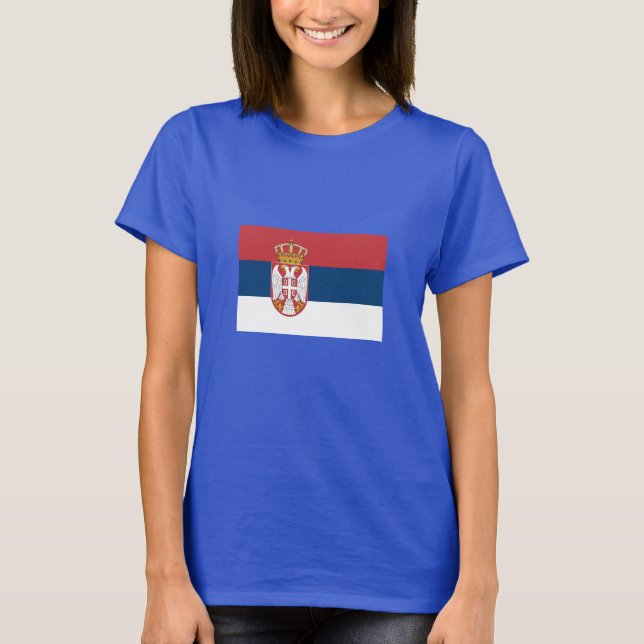 Camiseta Bandera de Serbia (Anverso)