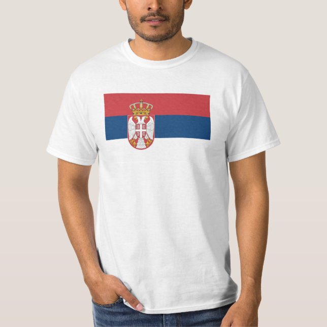 Camiseta Bandera de Serbia (Anverso)
