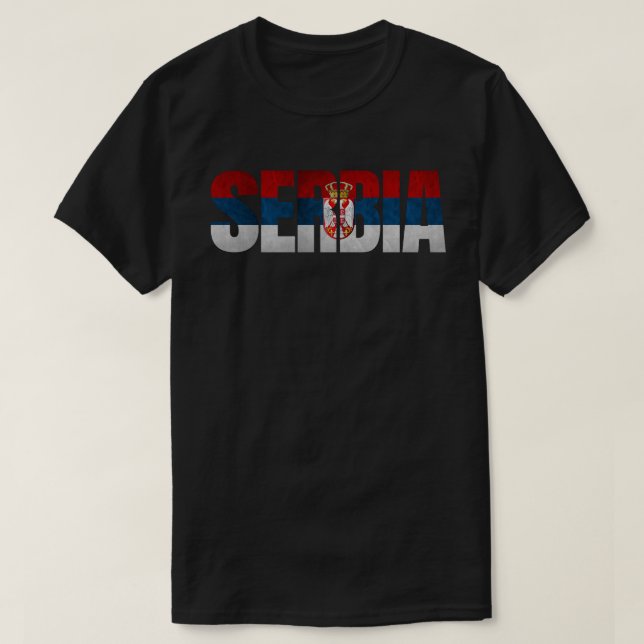 Camiseta Bandera de Serbia (Diseño del anverso)