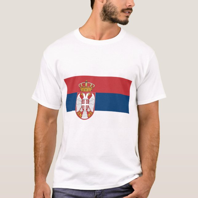Camiseta Bandera de Serbia (Anverso)