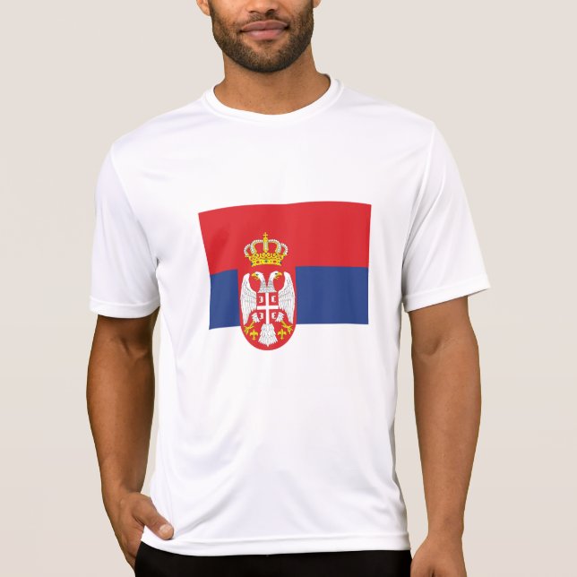 Camiseta Bandera de Serbia (Anverso)