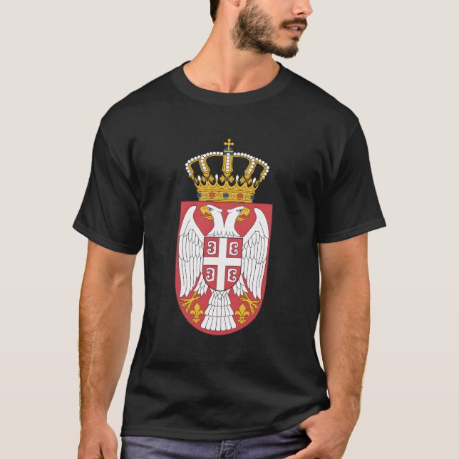 Camiseta Bandera de Serbia (Anverso)