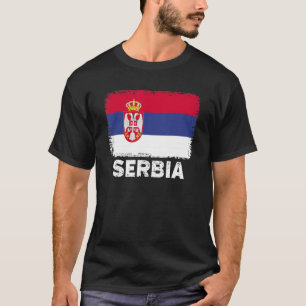 Camiseta Bandera de Serbia apoya a hombres serbios