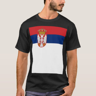 Camiseta Bandera de Serbia Minimalista