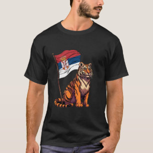 Camiseta Bandera de Serbia Srbija Raíces Serbias Corazón de