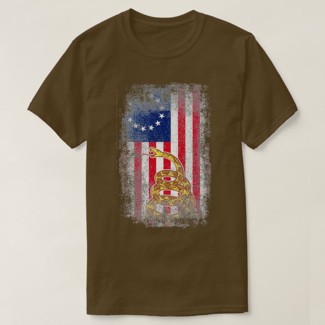 Camiseta Bandera de serpiente de Me Gadsden  (Diseño del anverso)