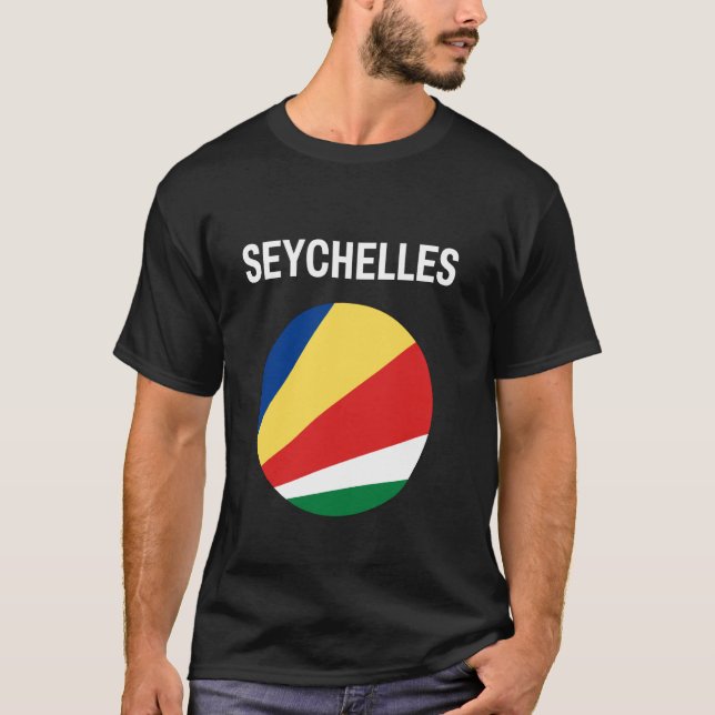 Camiseta Bandera de Seychelles Moderna (Anverso)