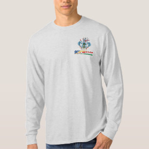 Camiseta Bandera de Seychelles y Patriótico del Escudo de A