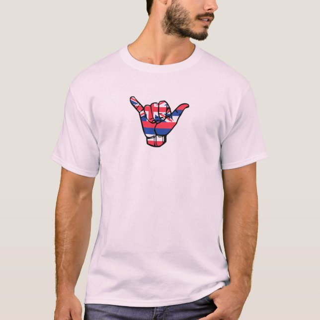 Camiseta Bandera de Shaka Hawaii (Anverso)