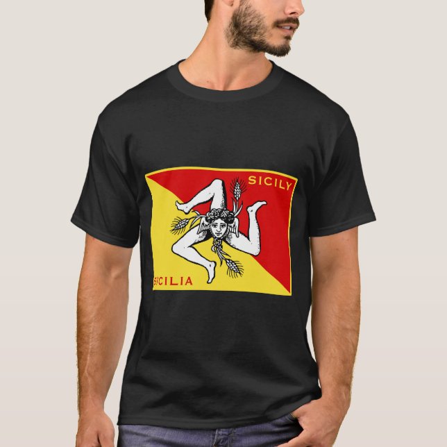 Camiseta Bandera de Sicilia (Anverso)
