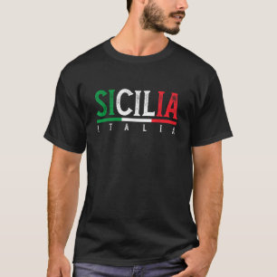 Camiseta Bandera De Sicilia Italia De Sicilia Orgullosa Ita