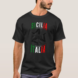 Camiseta Bandera de Sicilia Sicilia Palermo Italia 16