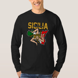 Camiseta Bandera de Sicilia Sicilia Palermo Italia 21