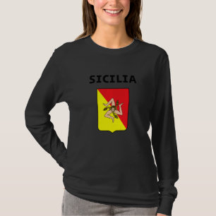 Camiseta Bandera de Sicilia Sicilia Palermo Italia  3