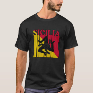 Camiseta Bandera de Sicilia Sicily Palermo Italia 15