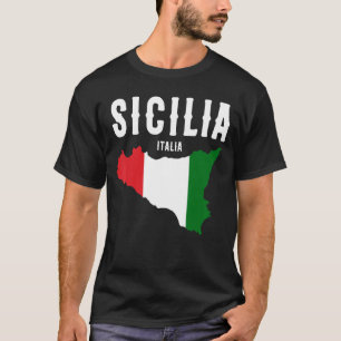Camiseta Bandera de Sicilia Sicily Palermo Italia 19