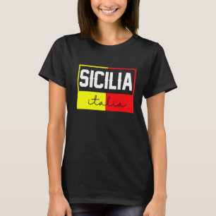 Camiseta Bandera de Sicilia Sicily Palermo Italia 39