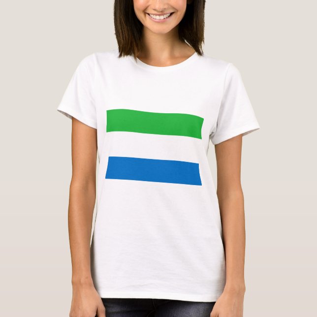 Camiseta Bandera de Sierra Leona (Anverso)