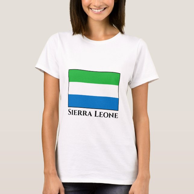 Camiseta Bandera de Sierra Leona (Anverso)