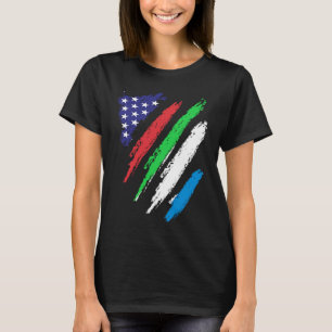 Camiseta Bandera de Sierra Leona cultivada en Estados Unido