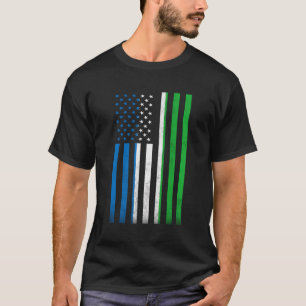 Camiseta Bandera de Sierra Leona, estadounidense ventilado,